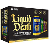 Liquid Death Soda-Flavored Sparkling Water - Classic Variety, Less Sugar*, Huge Flavor, No Caffeine, No Artificial Sweeteners, 4 Flavors: Lime, Doctor Death, Cola, Root Beer, 12 Fl Oz (Pack of 12)