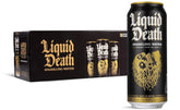Liquid Death, Sparkling Mountain Water, 18-Pack (Tallboy Size 16.9oz Cans), Real Mountain Source, Natural Minerals & Electrolytes