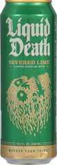 Liquid Death Severed Lime Sparkling Water Single, 19.2 FZ (Pack of 5)