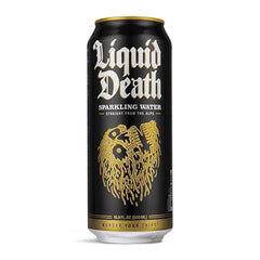Liquid Death, Sparkling Mountain Water, 18-Pack (Tallboy Size 16.9oz Cans), Real Mountain Source, Natural Minerals & Electrolytes