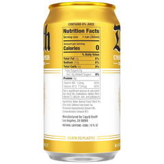 Liquid Death Iced Tea - Unsweet Reaper, Less Sugar*, Boost of Caffeine, B Vitamins, No Artificial Sweeteners, 12 Fl Oz (Pack of 12)