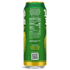 Liquid Death Soda-Flavored Sparkling Water - Severed Lime (Classic Lime Soda), Less Sugar*, Huge Flavor, No Artificial Sweeteners, King Size 19.2 Fl Oz (Pack of 12)