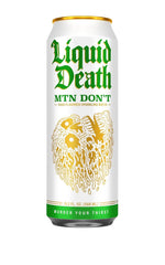 Liquid Death Soda-Flavored Sparkling Water - Mnt Don't (Lemon, Lime), Less Sugar*, Huge Flavor, No Caffeine, No Artificial Sweeteners, King Size 19.2 Fl Oz (Pack of 12)