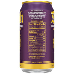 Liquid Death Soda-Flavored Sparkling Water - Doctor Death (Cherry, Cream, Spice), Less Sugar*, Huge Flavor, No Caffeine, No Artificial Sweeteners, 12 Fl Oz (Pack of 12)