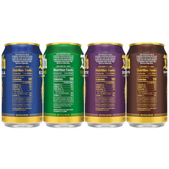 Liquid Death Soda-Flavored Sparkling Water - Classic Variety, Less Sugar*, Huge Flavor, No Caffeine, No Artificial Sweeteners, 4 Flavors: Lime, Doctor Death, Cola, Root Beer, 12 Fl Oz (Pack of 12)